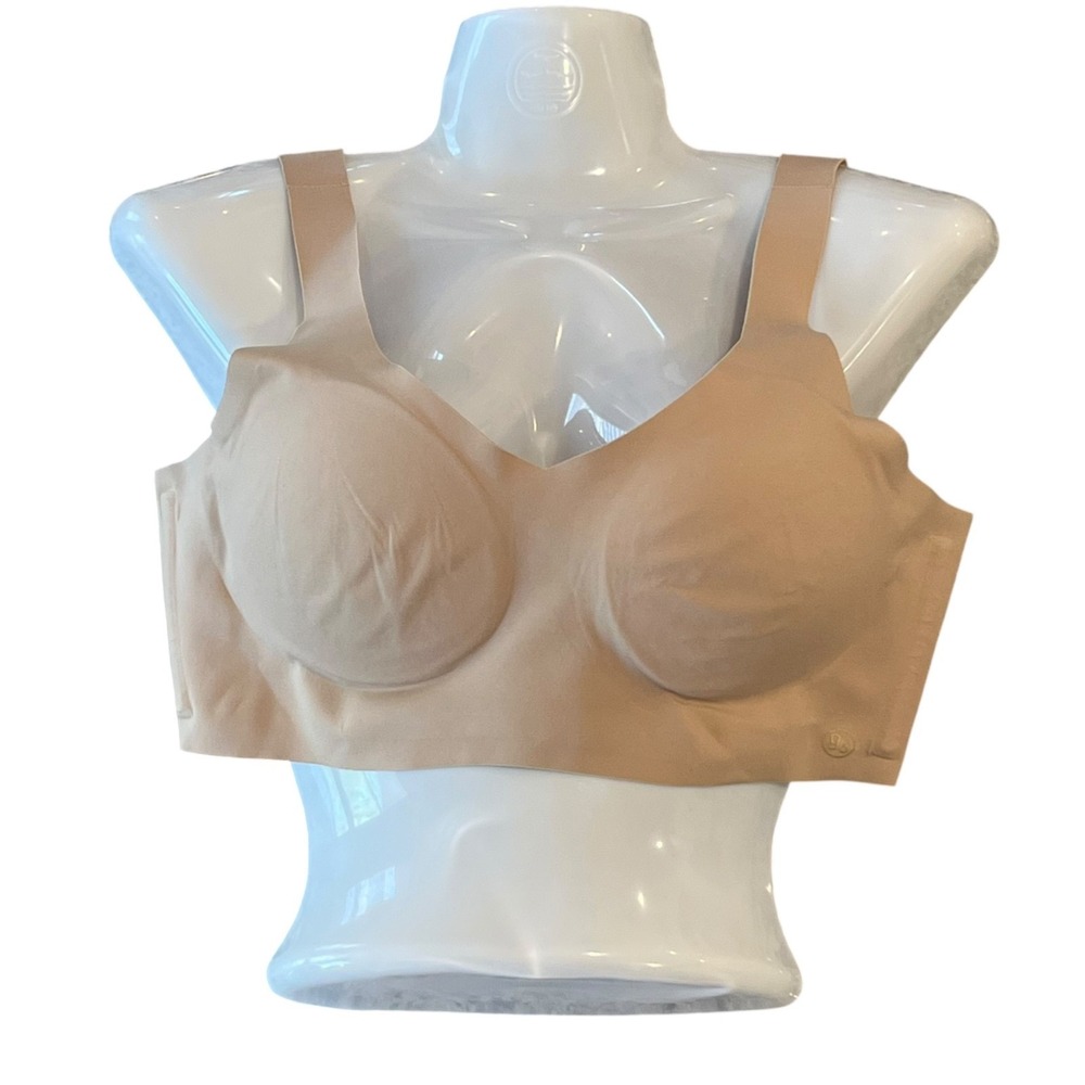 Honeylove Bra Womens Medium Nude V-Neck Wireless - Picture 2 of 6
